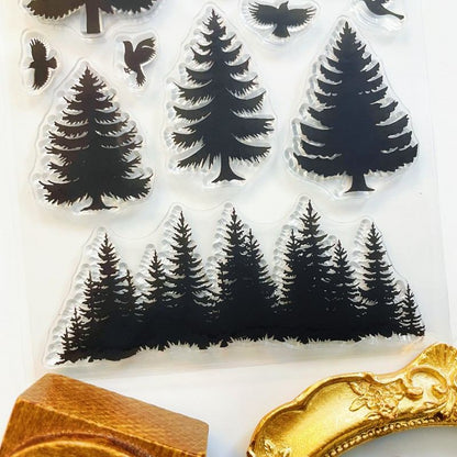 Pine Silhouette Clear Stamp