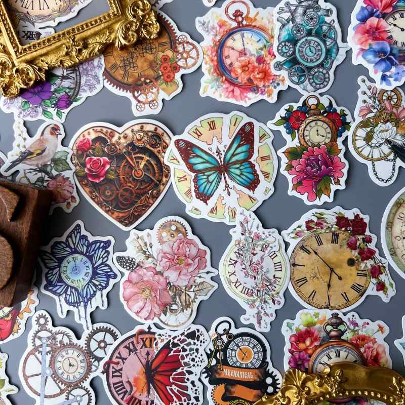Antique Timer Sticker 50PCS
