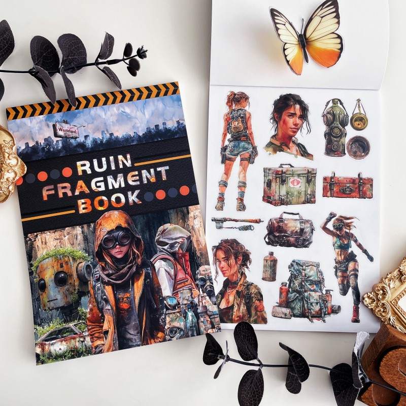 Ruin Fragment Book Sticker Book 24Sheets