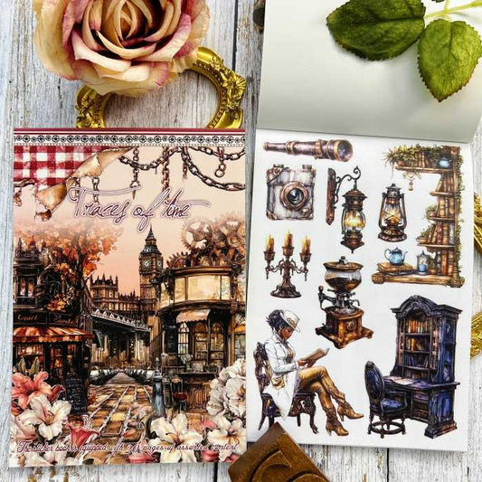 Traces Of Time Sticker Book 20Sheets