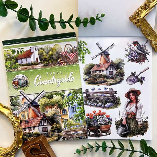 Rural Countryside Sticker Book 20Sheets