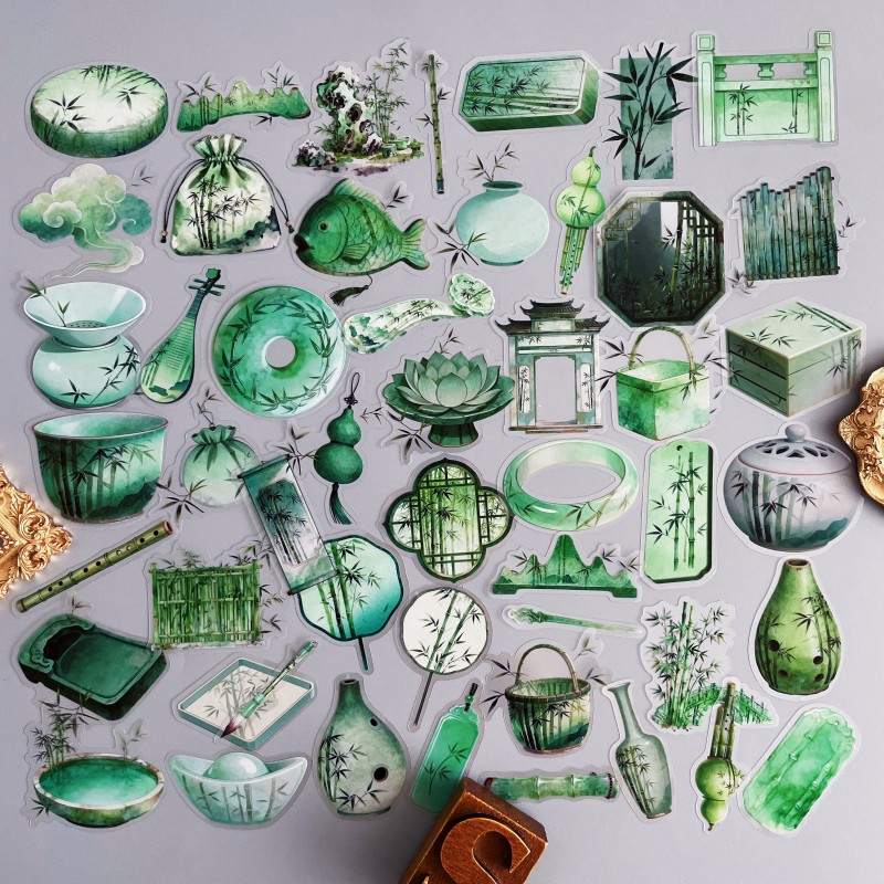 Bamboo Rhythm Sticker 50PCS