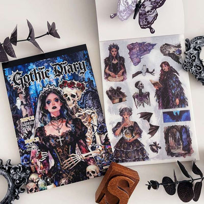 Gothic Diary Washi Sticker Book 50Sheets