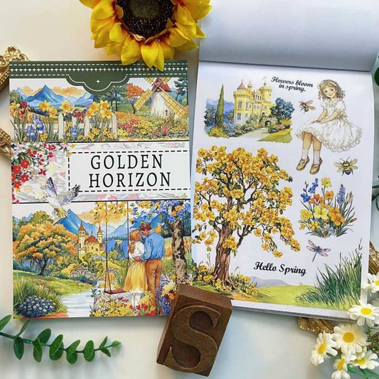 Golden Horizon Sticker Book 20Sheets