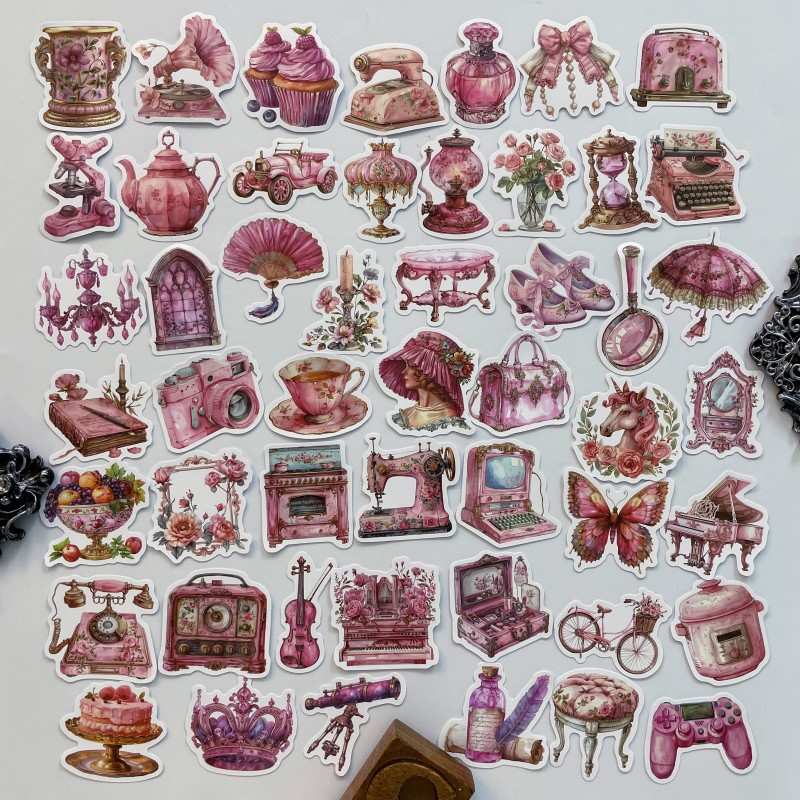 Pink Trinkets Sticker 50PCS