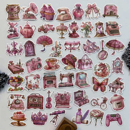 Pink Trinkets Sticker 50PCS