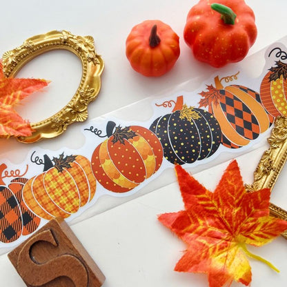 Pumpkin Season Border Sticker Roll