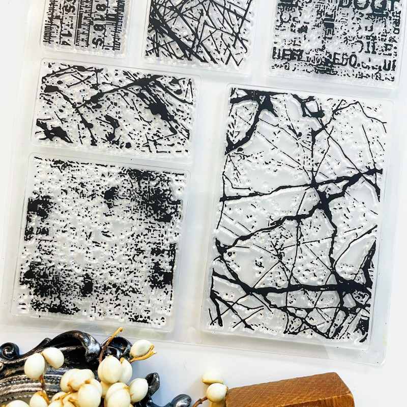 Retro Canvas Clear Stamp