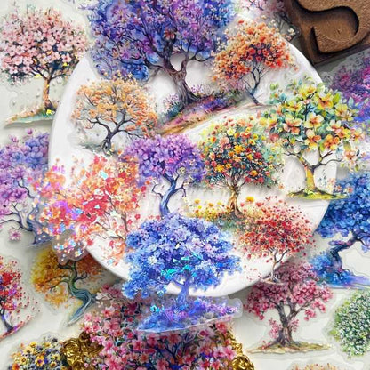 Flower Tree Sticker 60PCS