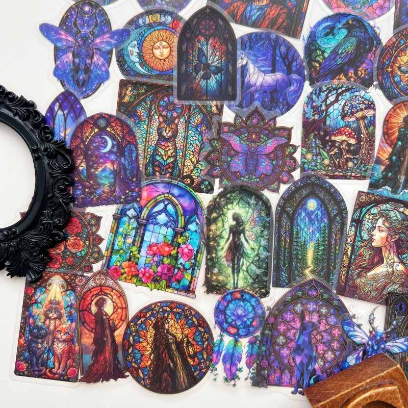 Church Stain Sticker 50PCS