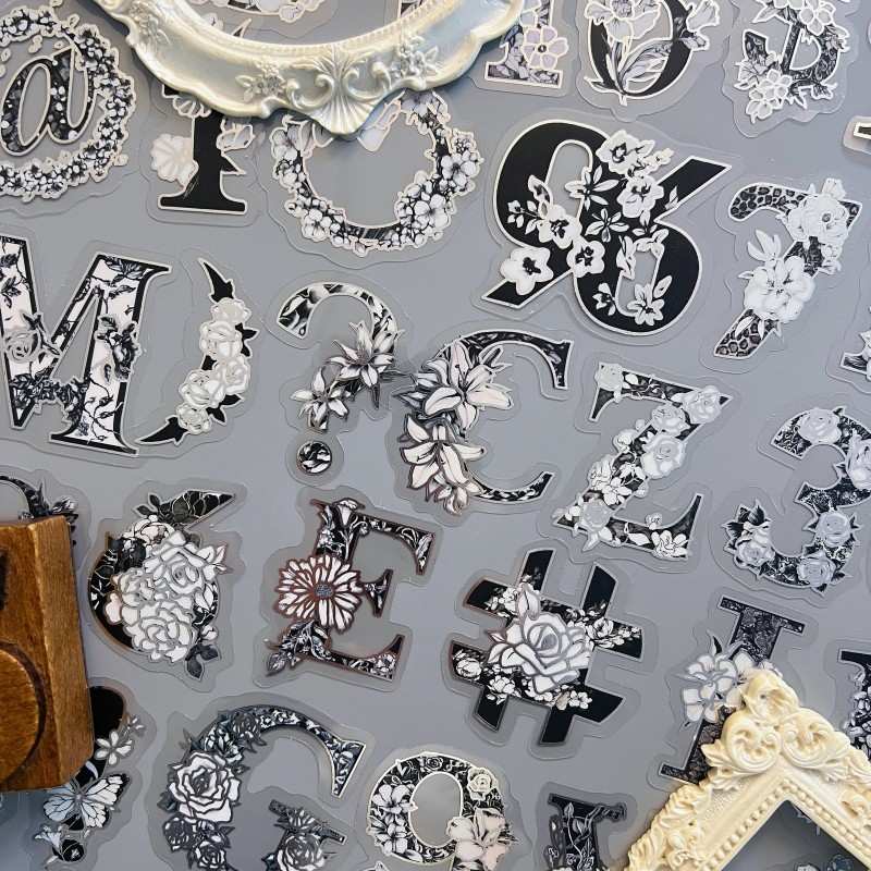 Alpha Numeric Sticker 50PCS