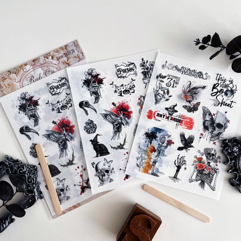 Bone & Bloom Transfer Sticker