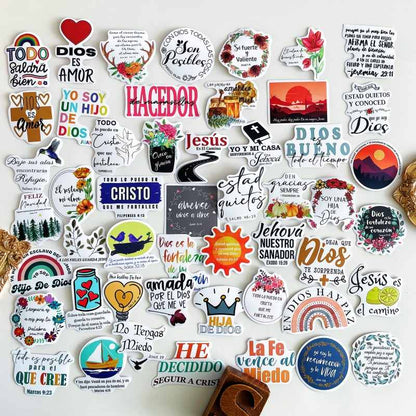 Spanish Grace Decals Sticker 50PCS