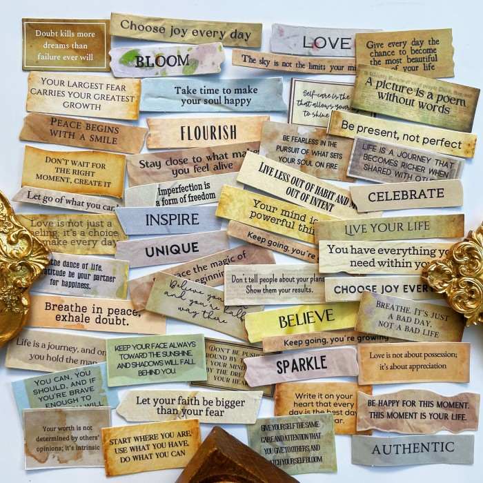 Tiny Sayings Sticker 50PCS