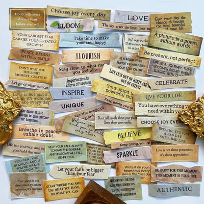 Tiny Sayings Sticker 50PCS