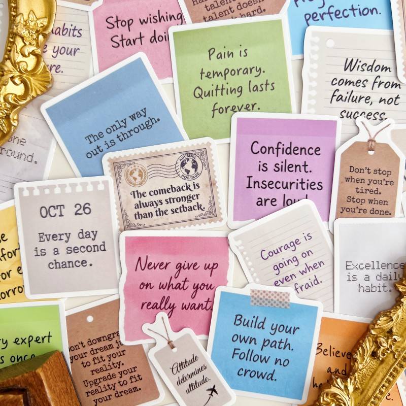 Ticket Script Sticker 50PCS