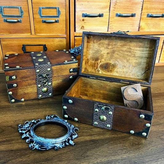 Faded Gold Vintage Chest