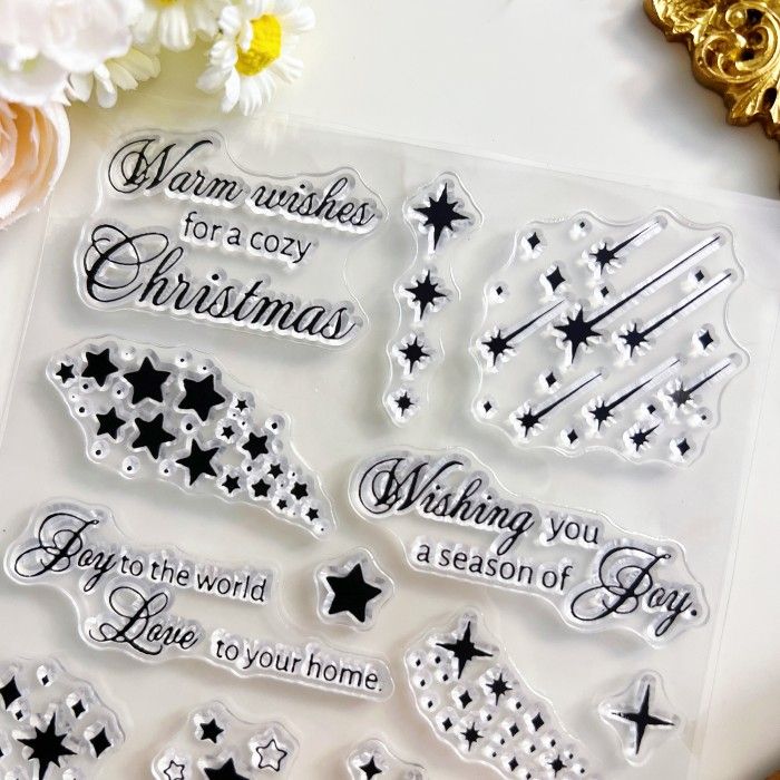 Christmas Meteor Clear Stamp