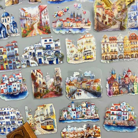City Roaming Sticker 45PCS