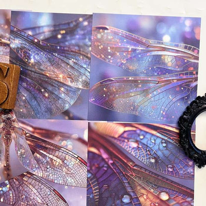 Dragonfly Wings Collage Paper 12Sheets