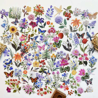 Needle Bloom Sticker 90PCS