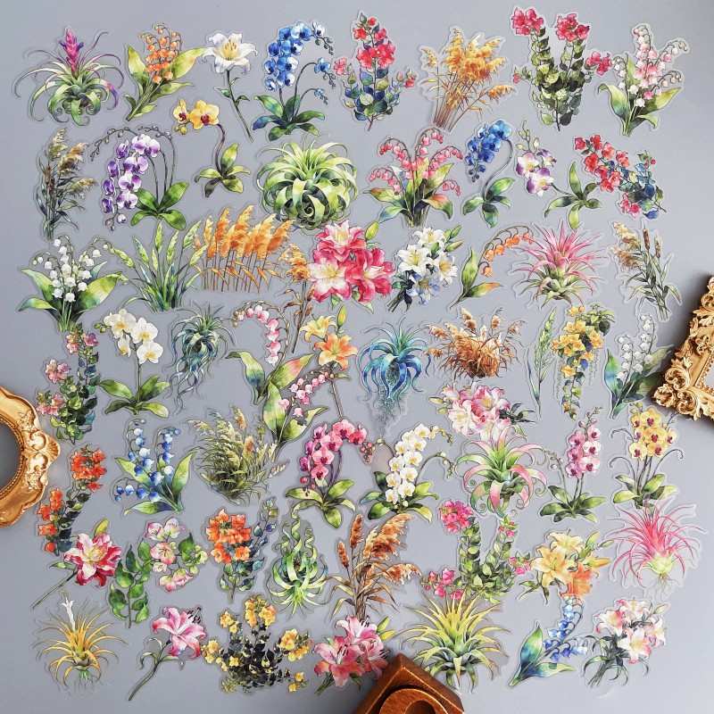 Orchid Meadow Sticker 60PCS