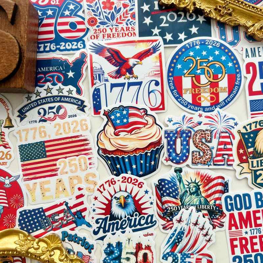 America 250 Sticker 50PCS