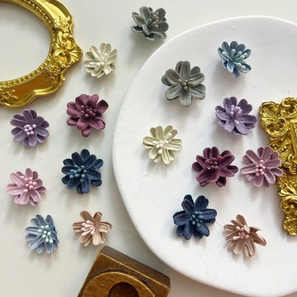 Textile Daisy Craft Decoration 16PCS