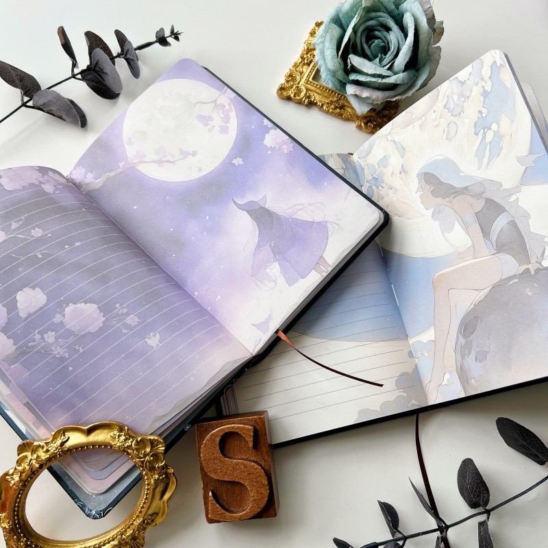 Night Witchery Illustrated Notebook