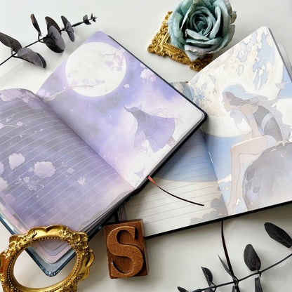 Night Witchery Illustrated Notebook