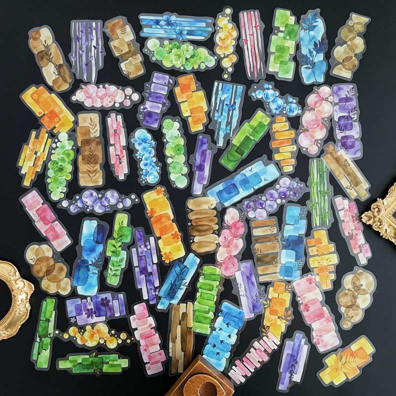 Color Wash Sticker 60PCS