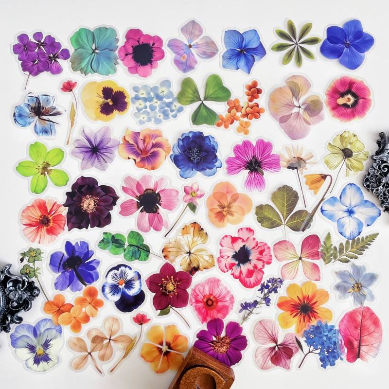 Painted Petals Sticker 50PCS