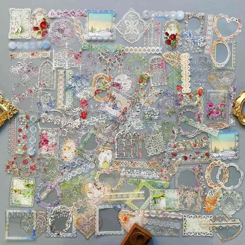 Floral Lace Sticker 120PCS