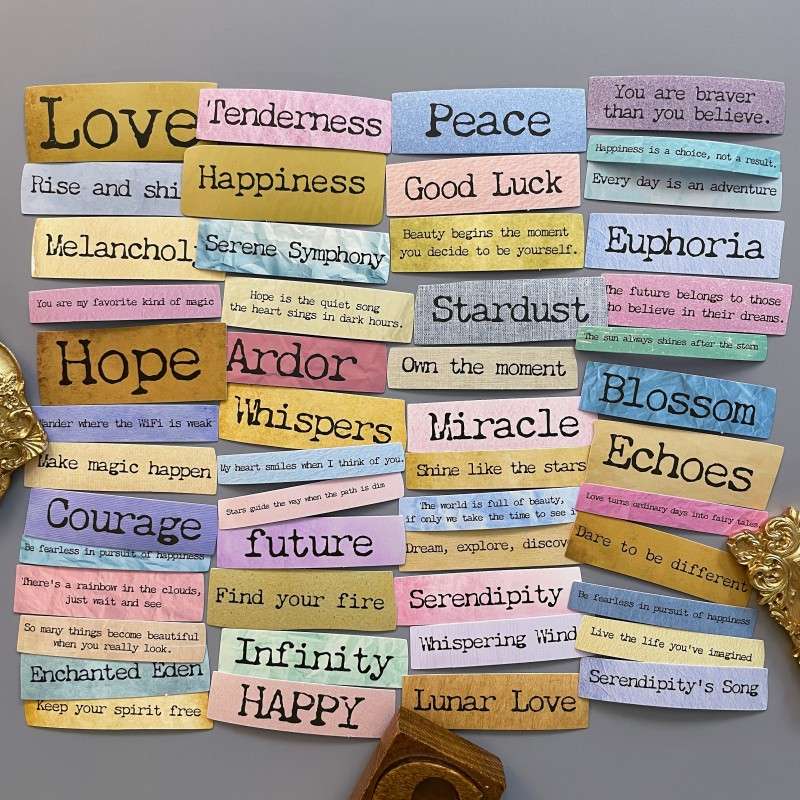 Tiny Letter Sticker 50PCS