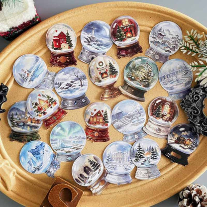 Frosted Globe Sticker 20PCS