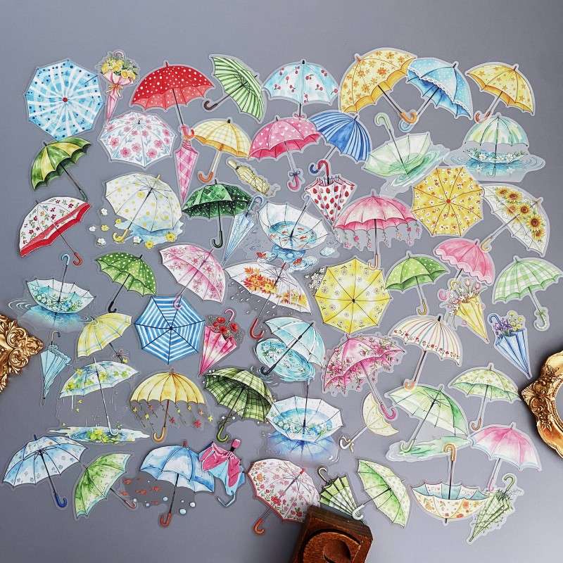 Umbrella Wishes Sticker 60PCS