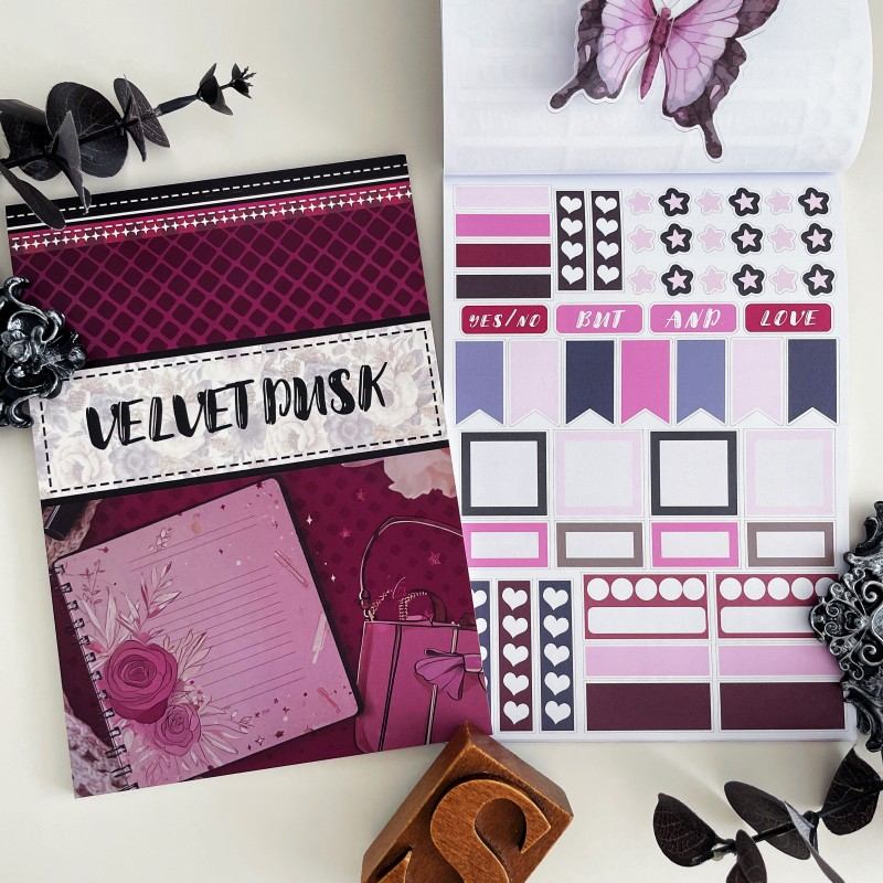 Velvet Dusk Sticker Book 22Sheets