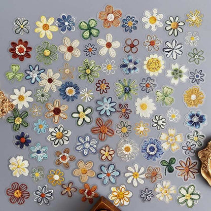 Thread Florets Sticker 80PCS