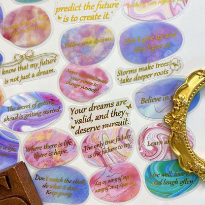 Whispering Foil Sticker 50PCS