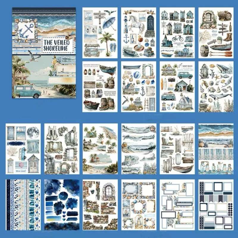 The Veiled Shoreline Sticker Book 20Sheets