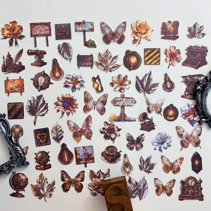 Metal Collection Room Sticker 60PCS