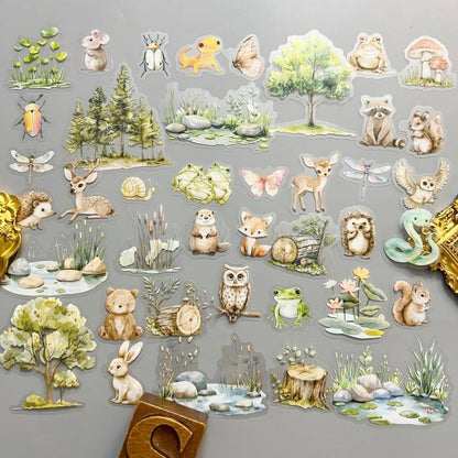 Forest Creatures Sticker 40PCS