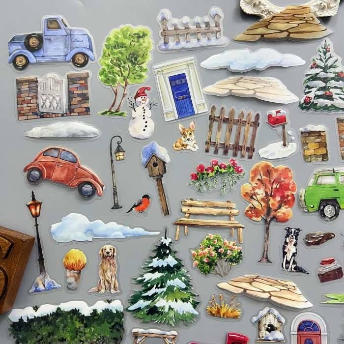 Warm Living Sticker 60PCS