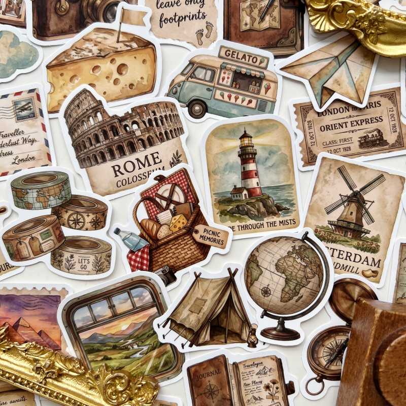 City Letter Sticker 50PCS