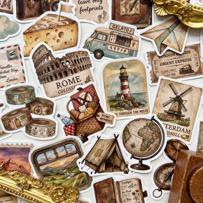 City Letter Sticker 50PCS