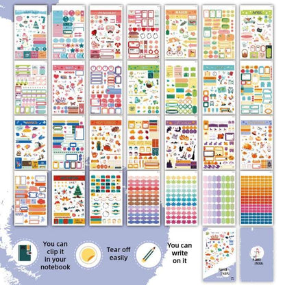 Aesthetic Monthly Planner Stickers 28Sheets