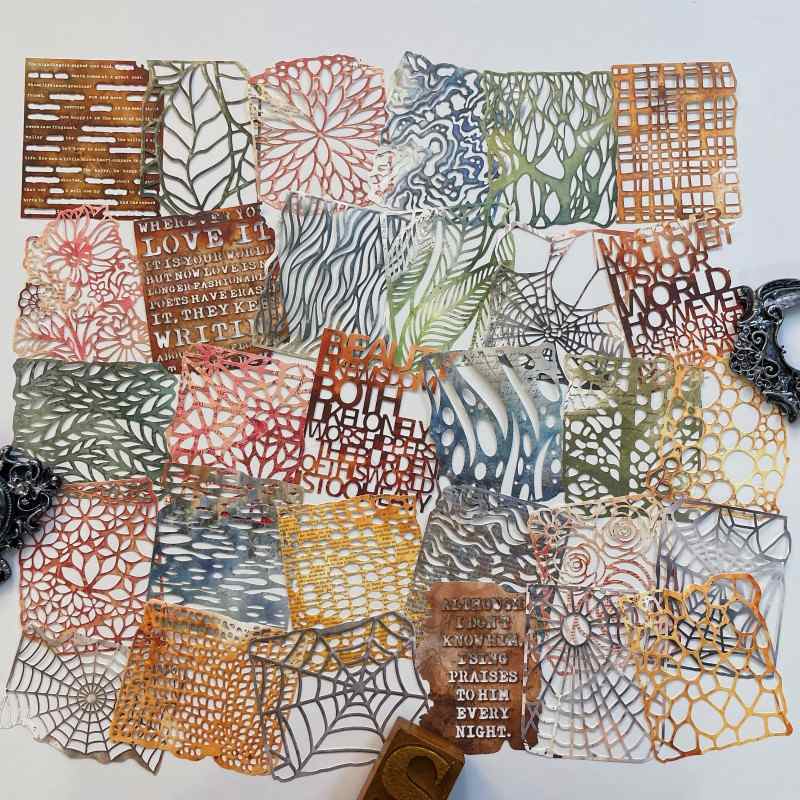 Marked Texture Die Cuts 30PCS