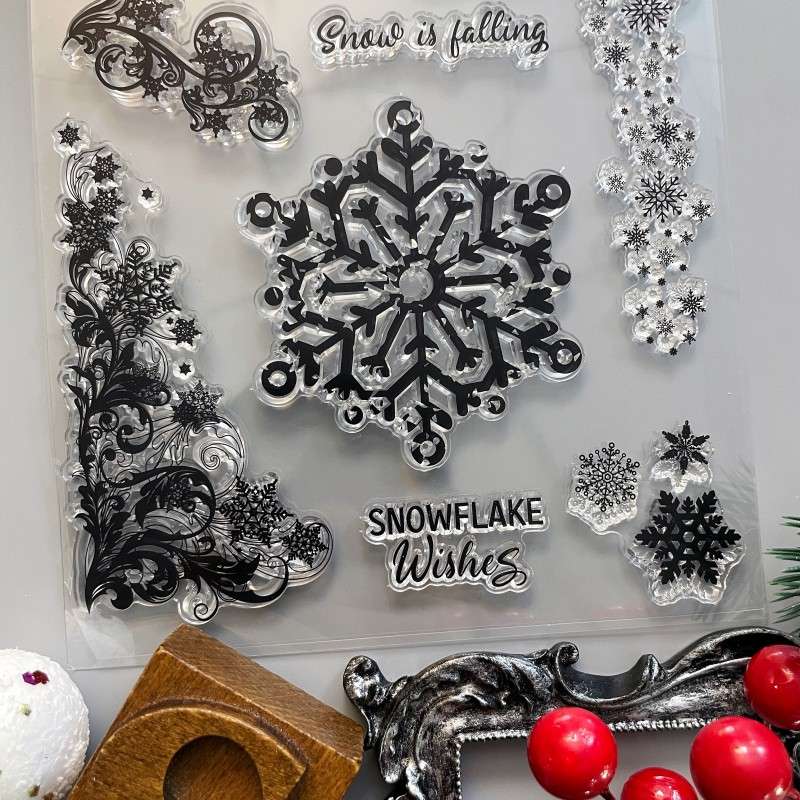 Snowy Wishes Clear Stamp
