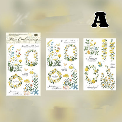 Vine Embroidery Transfer Sticker