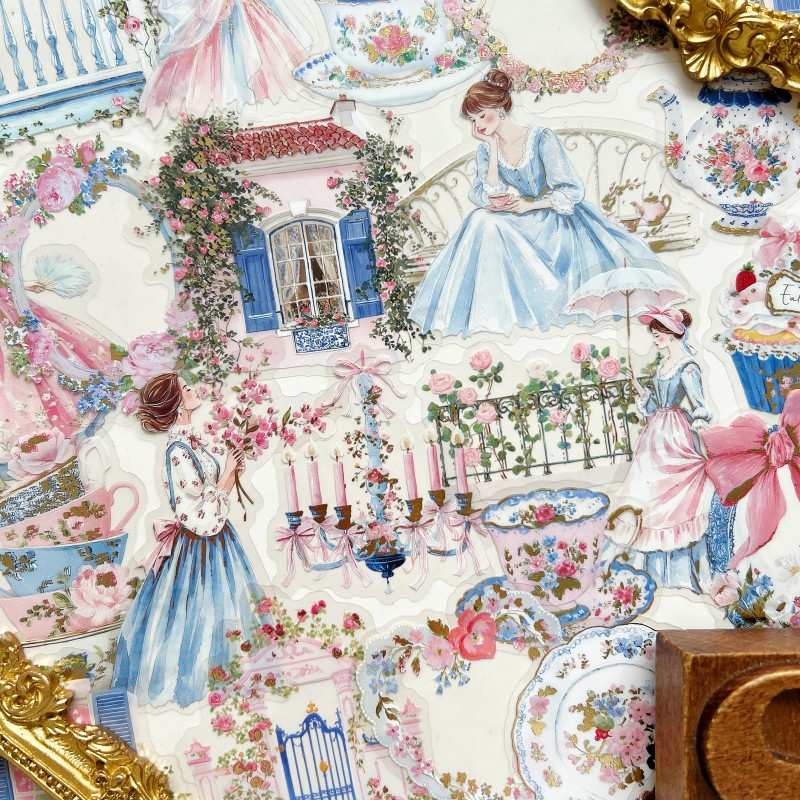 Rococo Tea Time Sticker 40PCS